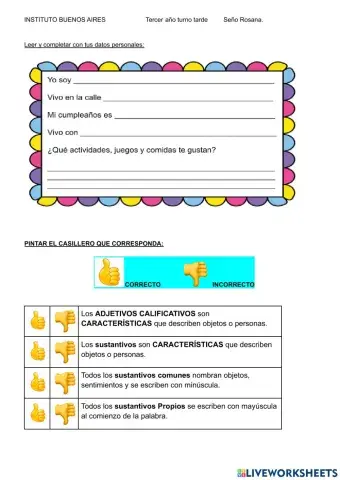 INTEGRACIÓN SUST,ADJ Y ORDEN ALFAB