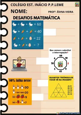 Desafios matemáticas