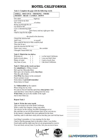 Song: Hotel California