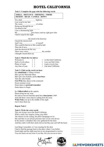 Song: Hotel California