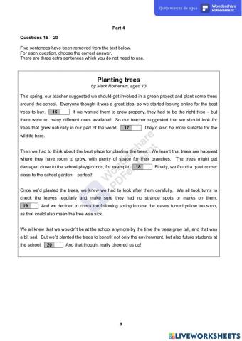Pet Exam 2-Reading Paper (parts 4, 5 and 6)