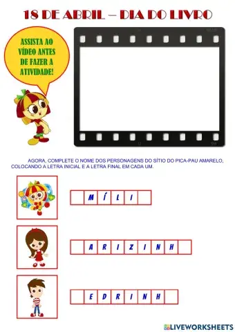 18 de Abril - Dia do Livro