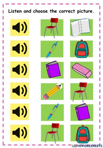 Things in the classroom