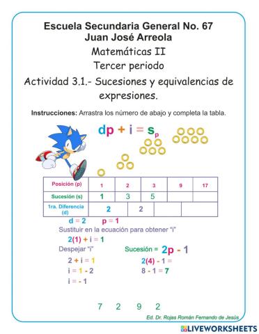 Sucesiones aritméticas
