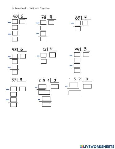 Divisiones