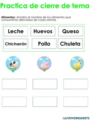 Alimentos y sers vivos