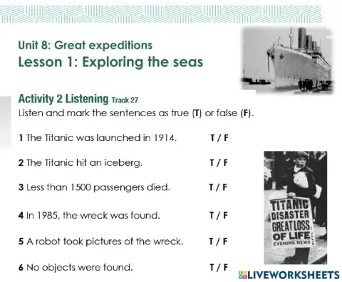 Access 8 - Unit 8 - Lesson 1 - Act 2