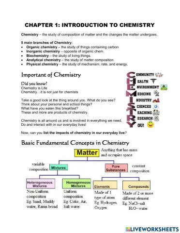 Introduction to chemistry