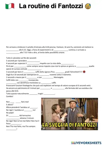 La routine di Fantozzi