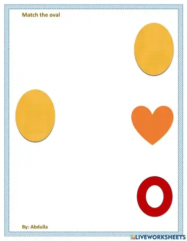 Match the oval