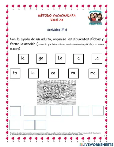 Vacachadafa actividad 6 vocal a