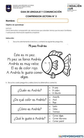 Comprensión lectora básica