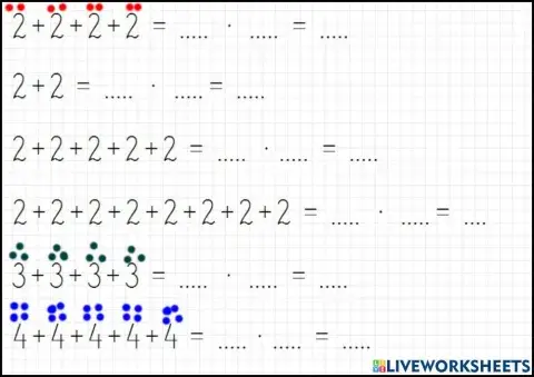 Mnożenie jako skrócone dodawanie