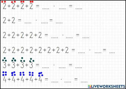Mnożenie jako skrócone dodawanie