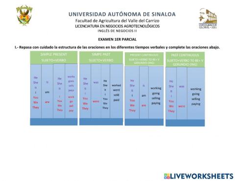 Simple Present and Past and Present and Past  continuous
