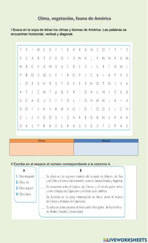 Clima y vegetación de América
