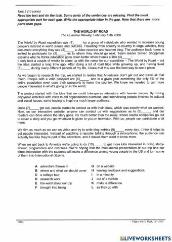 The world by the road