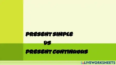 Present simple vs continuous explanation