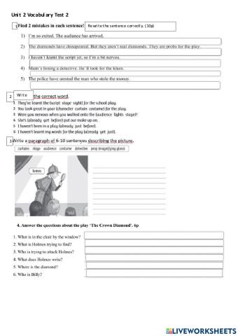 FF5 Unit 2 Vocabulary Test