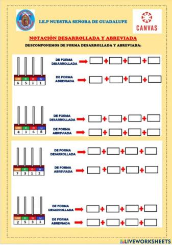 Notacion desarrollada