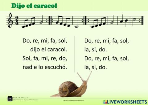 Dijo el caracol