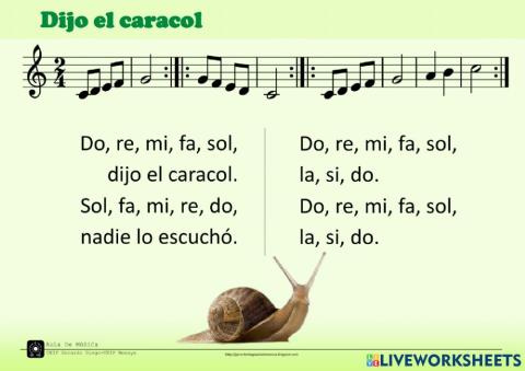 Dijo el caracol