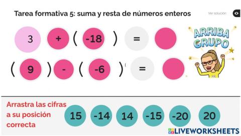 Suma y Resta de números enteros