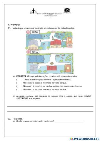 Meu bairro e minha escola