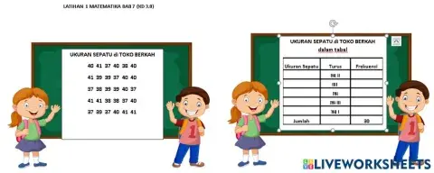 Latihan 1 Matematika Bab 7 (KD 3.8)