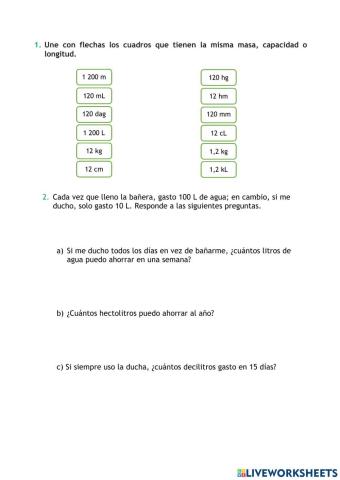 Repasa y Comprueba lo aprendido Tema 9 Mates 4º