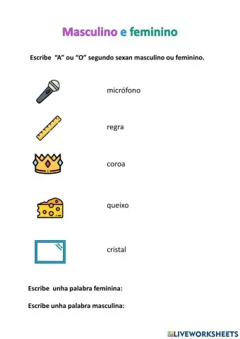 Masculino e feminino