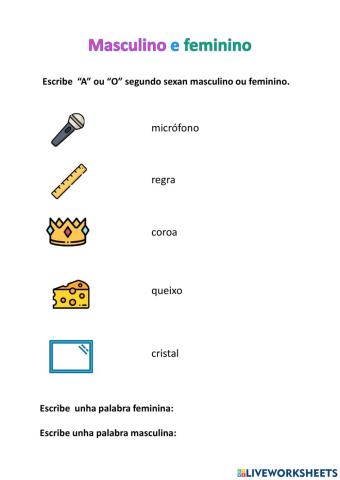 Masculino e feminino
