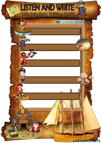 Pirate island-demostratives 2 (Amazing Rooftops 4, Unit 5)