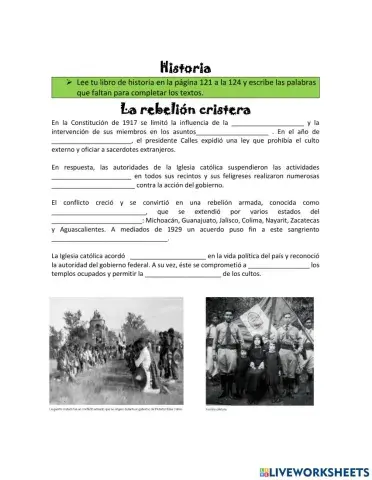 Guerra Cristera y partidos políticos