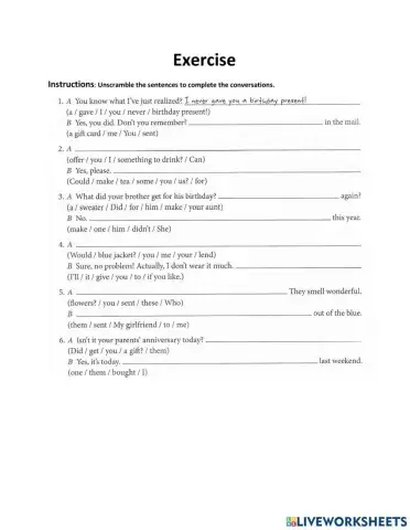 Verbs with Two Objects