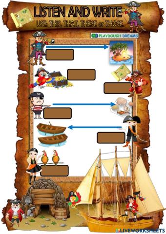 Pirate island-demostratives 1 (Amazing Rooftops 4, Unit 5)