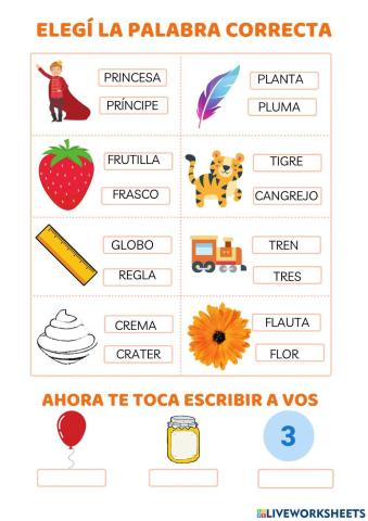 Palabras con fr cr gr fl cl etc