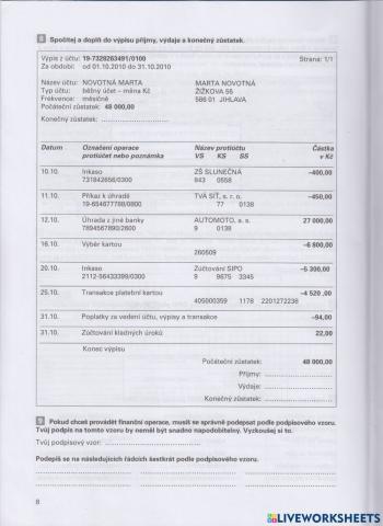 PL-výpis z účtu