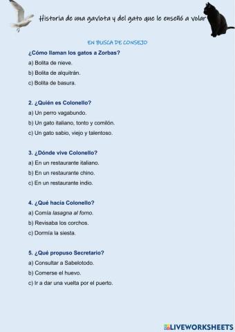 Historia de una gaviota y del gato que le enseñó a volar
