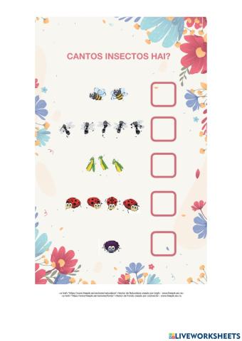 Cantos insectos hai?