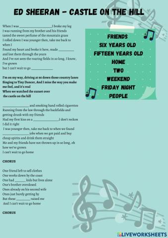 Castle on the hill - Ed Sheeran