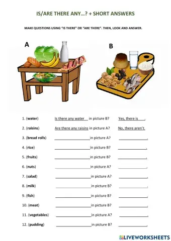 Is-Are there any...? + Short answers