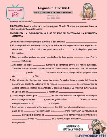 ¿Cómo era vivir en la Edad Media?