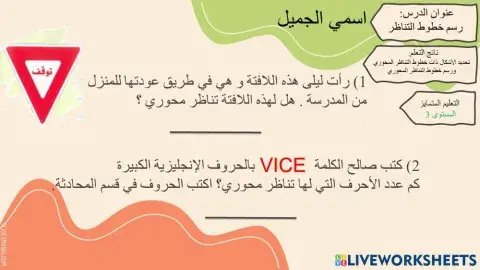 خط التناظر3