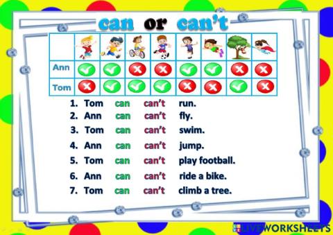Can - Can't