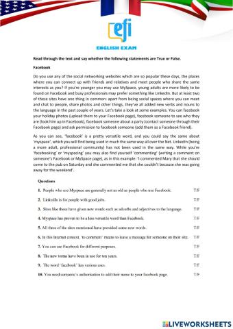 English Test reading part