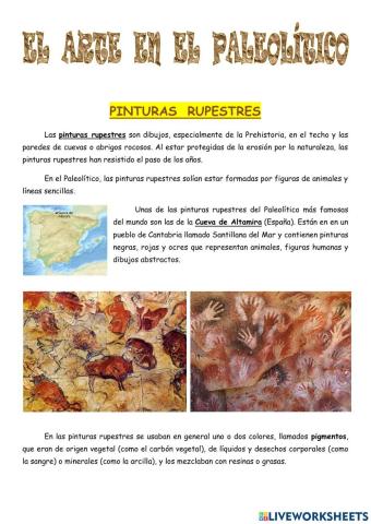 El arte en el Paleolítico