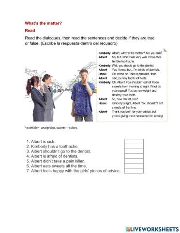 Read. What's the matter?