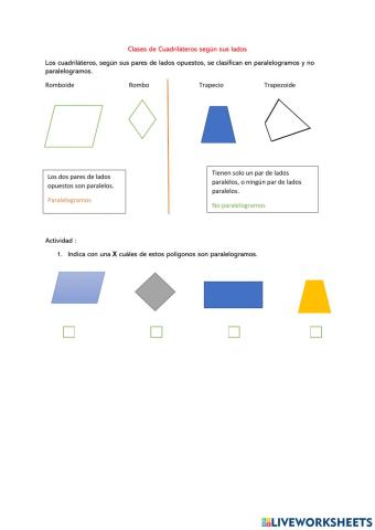 Clases de cuadriláteros