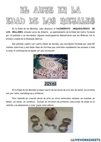 El arte en la Edad de los Metales